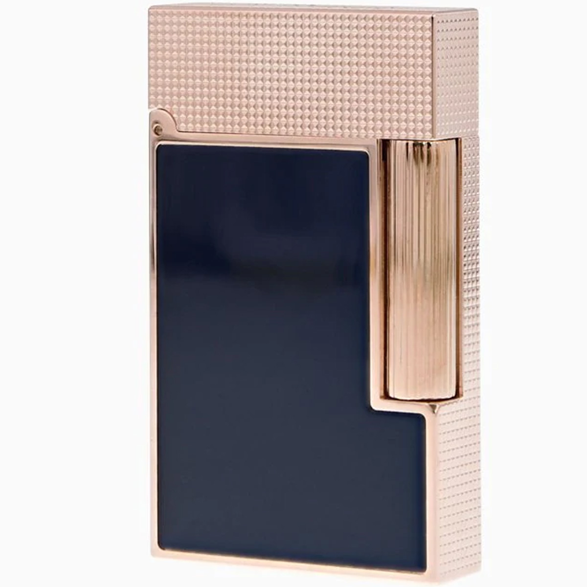 St. Dupont Ligne 2 Micro Diamond Head Rose Gold & Blue