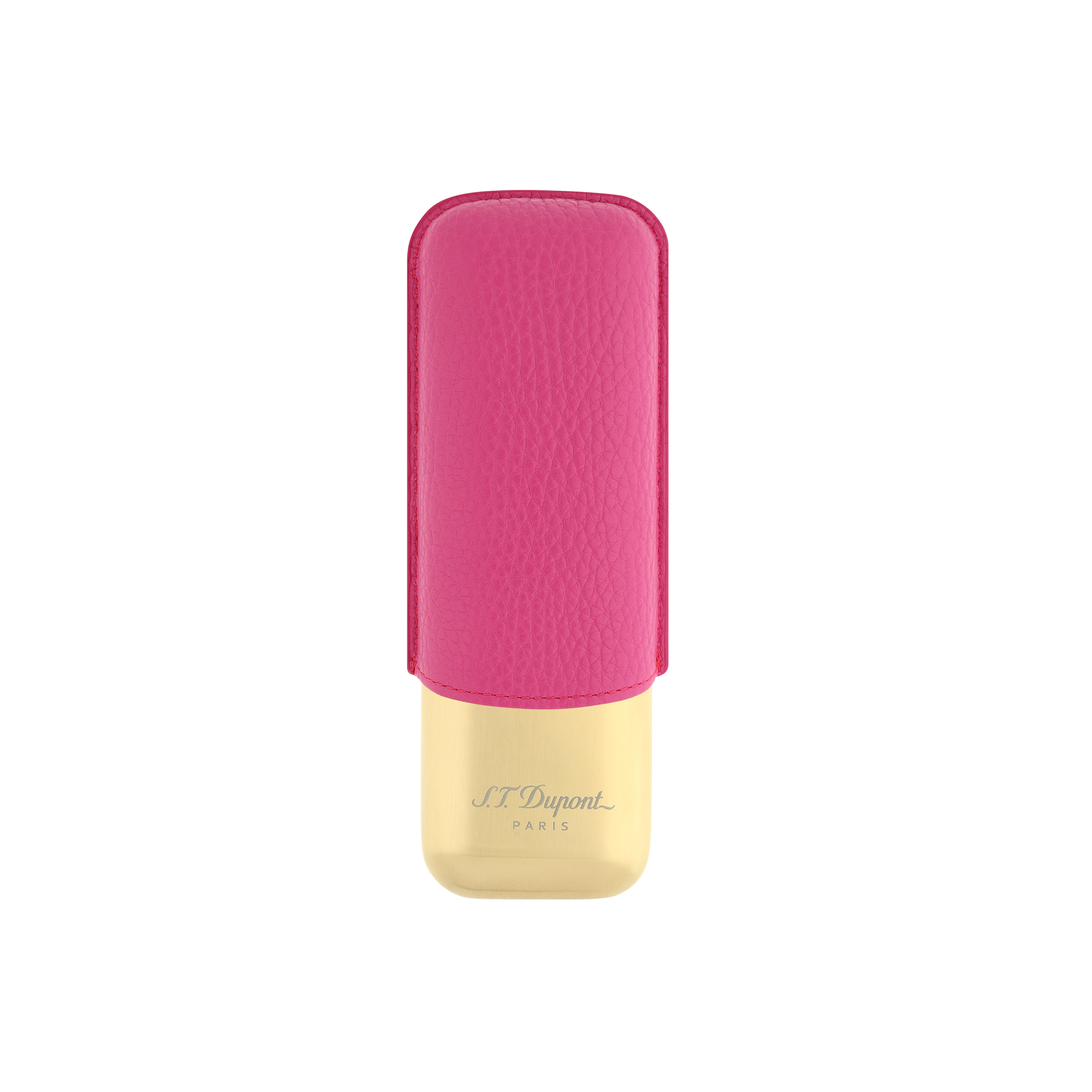 St. Dupont 2 Cigar Case Gold Pink